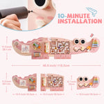 Toddlers Wooden Busy Board Learning Toy Wall Mounted Activity Centre with Gears Maze Toy