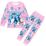 67 in Steal A Brainrot Costume Six-Seven Pajamas Set Long-Sleeve Tops Pants Soft Comfortable Sleepwear for Boys Girls