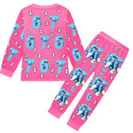 67 in Steal A Brainrot Costume Six-Seven Pajamas Set Long-Sleeve Tops Pants Soft Comfortable Sleepwear for Boys Girls