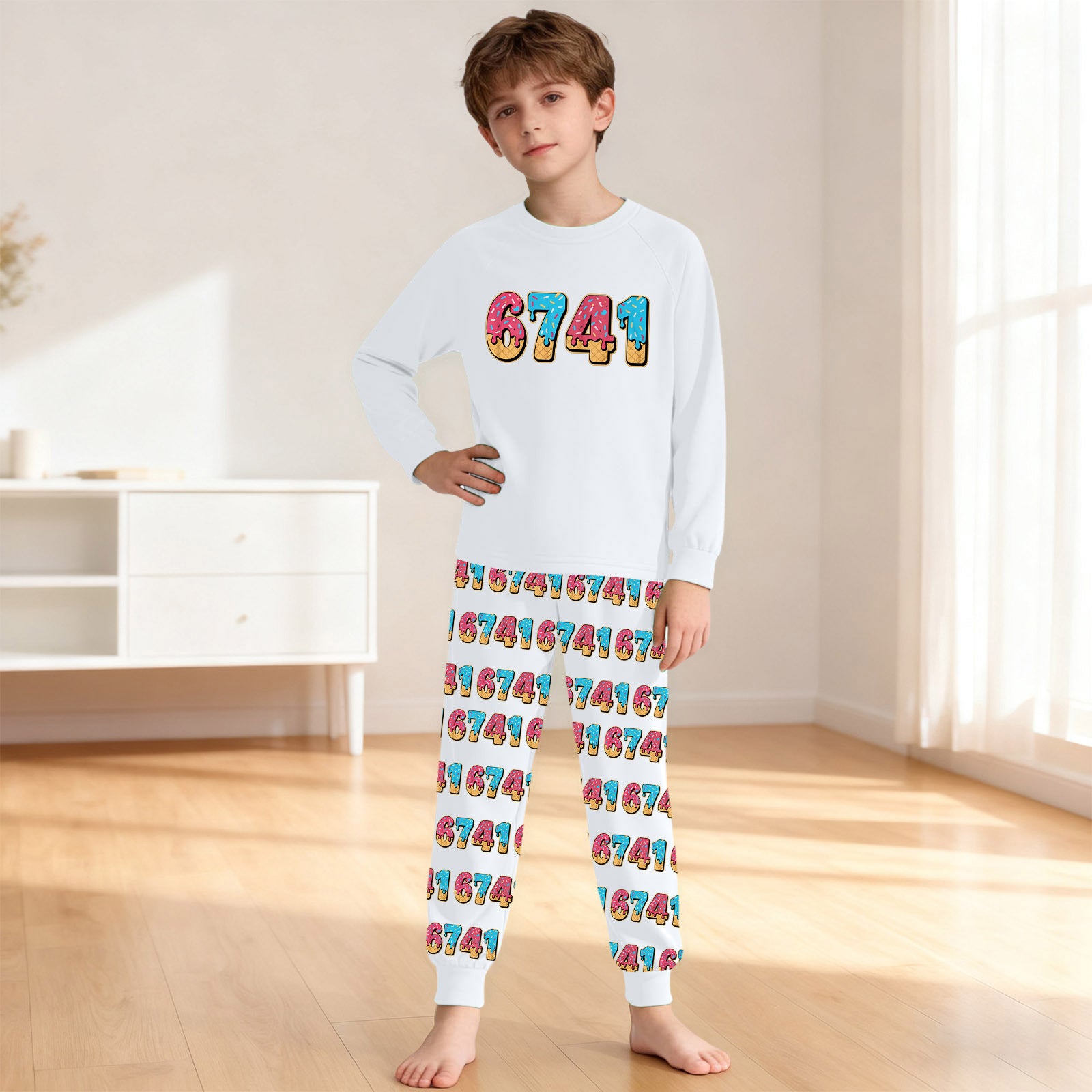 41 67 in Steal A Brainrot Pajamas 41 Meme Matching Loungewear Set Comfortable Sleepwear 2-piece Set