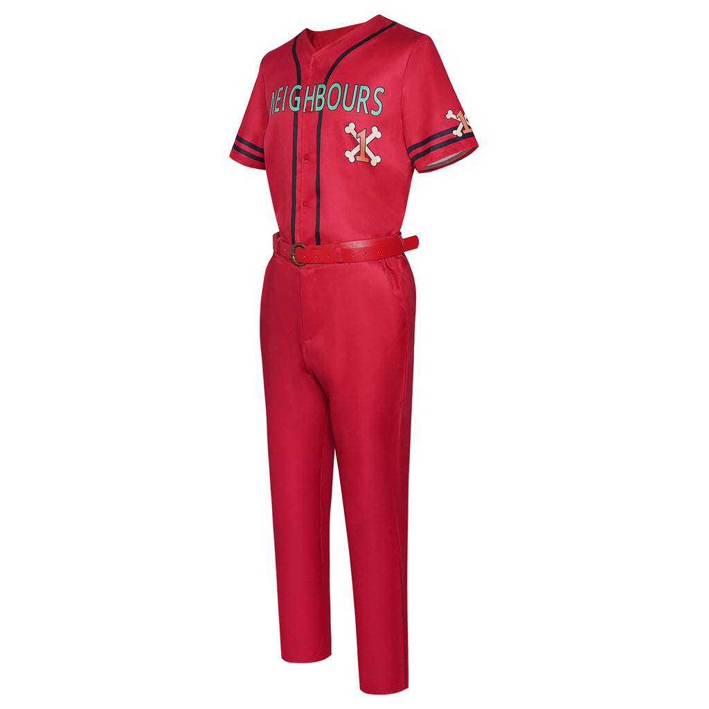 Straw Hat Loofie Costume Red Captain Adventure Cosplay Shirt Pants Hat and Accessories Suit