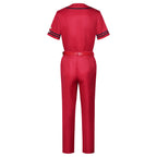 Straw Hat Loofie Costume Red Captain Adventure Cosplay Shirt Pants Hat and Accessories Suit