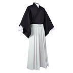 Naoya Costume Black Kimono Outerwear with Pleated Culottes Full Cosplay Set