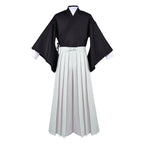 Naoya Costume Black Kimono Outerwear with Pleated Culottes Full Cosplay Set