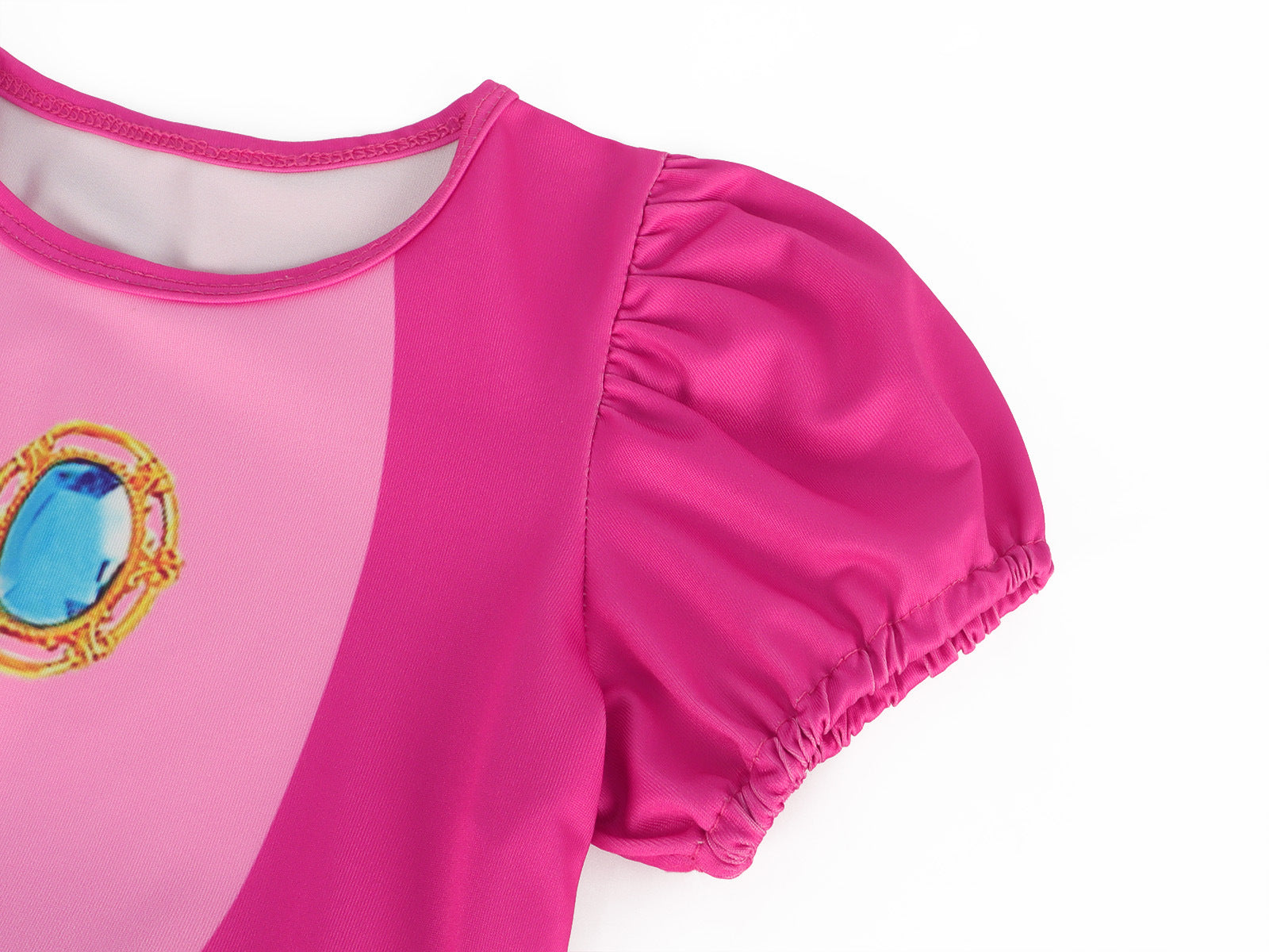 Rosalina Princess Dress Soft Multi-Layered Tulle Party Gown with Puffy Sleeves for Daily Wear