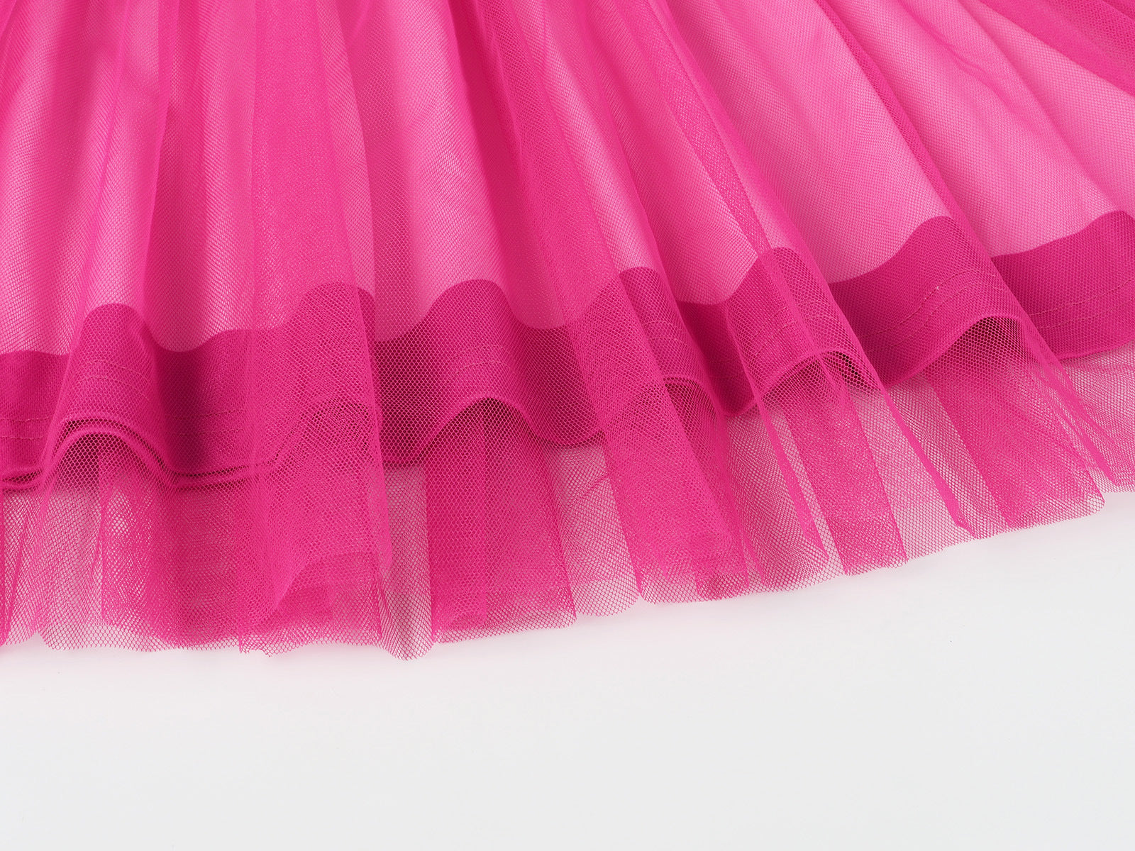 Rosalina Princess Dress Soft Multi-Layered Tulle Party Gown with Puffy Sleeves for Daily Wear