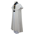 Witch Master Qifrey Costume Full Set with Cloak Dress Pointed Wizard Hat and Gold Glasses for Magic Mentor Roleplay