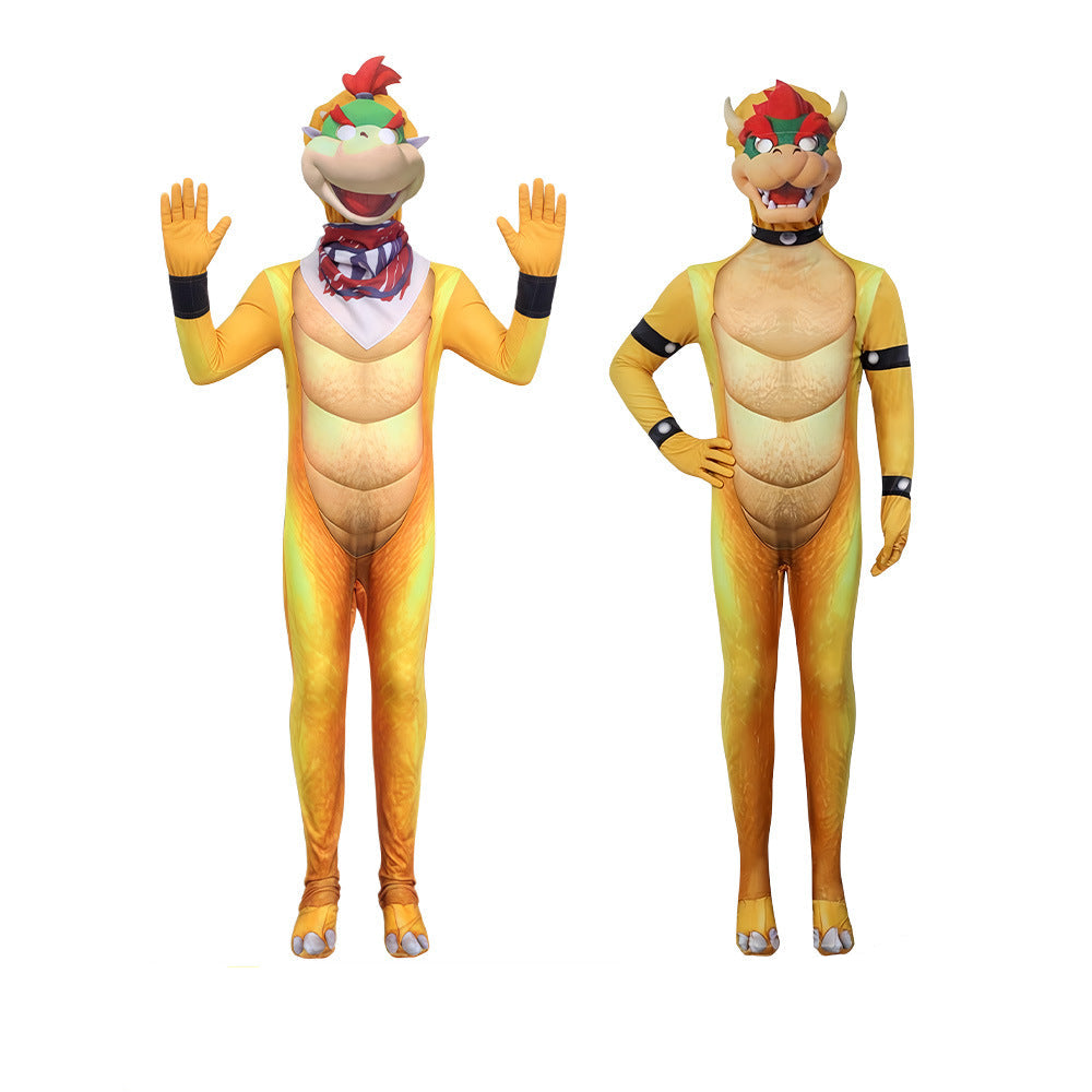 The Demon King Costume Yellow Jumpsuit Helmet and Scarf 3pcs Suit for Cosplay