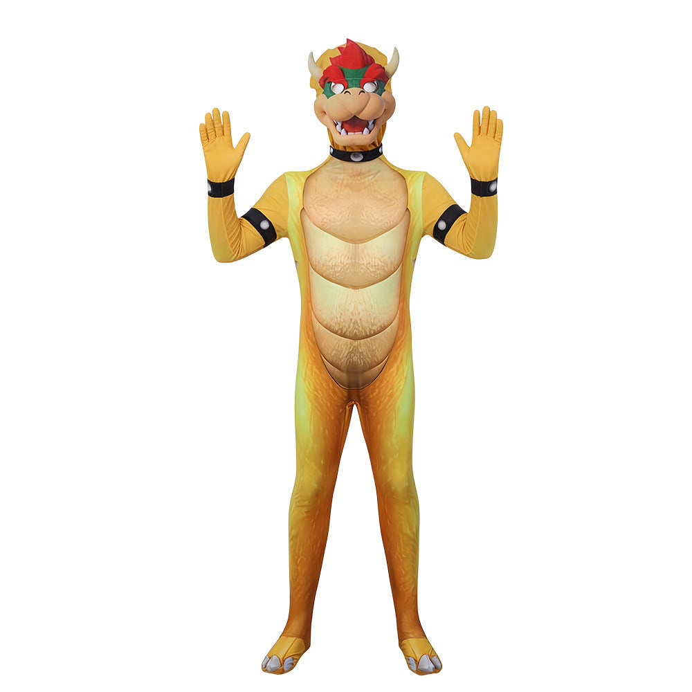 The Demon King Costume Yellow Jumpsuit Helmet and Scarf 3pcs Suit for Cosplay