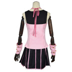 JJBA Lucie Costume Pink Tops Skirt Pantyhose and Accessories for Comic Con Events