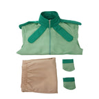 JJBA Race Coordinator Outfit Long Green Trench Coat with Pants for Anime Fans Cosplay