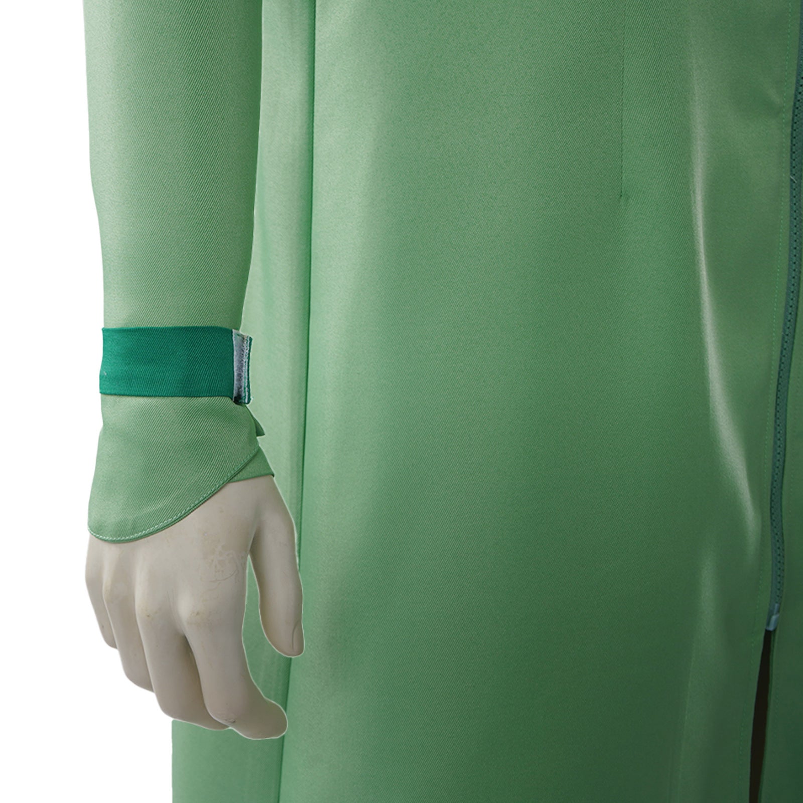 JJBA Race Coordinator Outfit Long Green Trench Coat with Pants for Anime Fans Cosplay