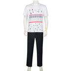 Kids Adults King of Pop Stage Performance Outfit Red 80s Shiny PU Leather Jacket and Pants Set for Fans Cosplay Events