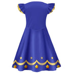 Braided Doll Outfit Navy Star Ruffle Dress with Tights and Bag for 2026 Cosplay Events