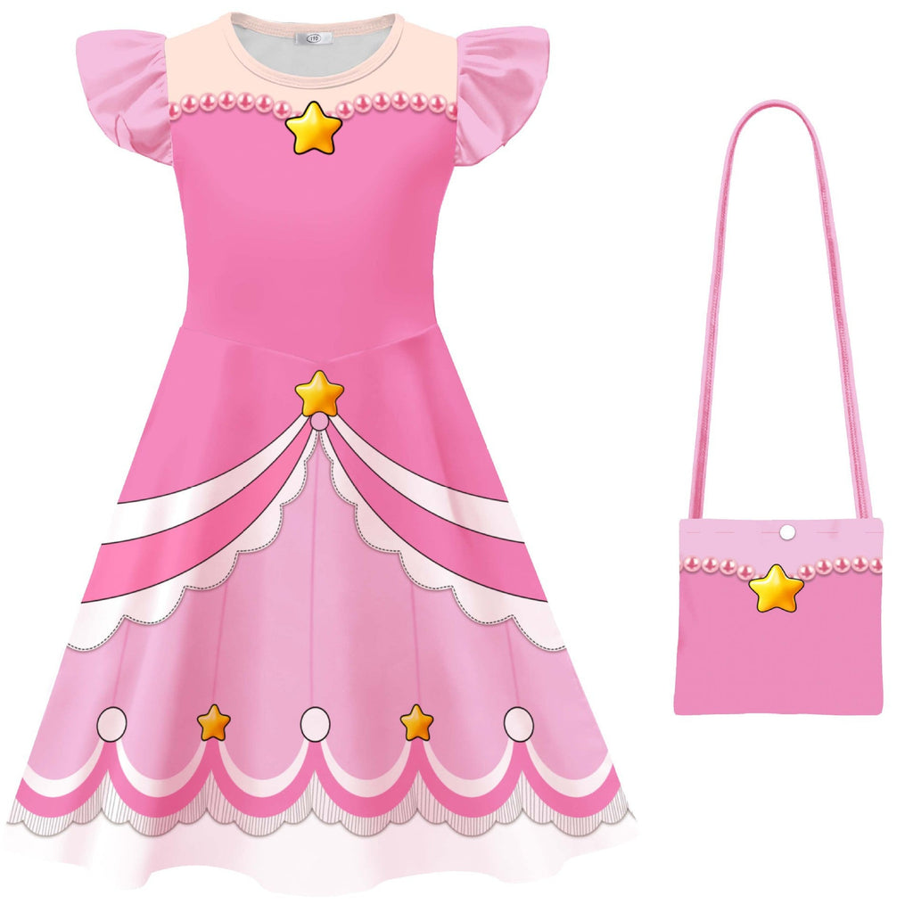 Girls Experiment 1468 Pink Dress and Bag for Theme Parties and Daily Wear 4-12Y