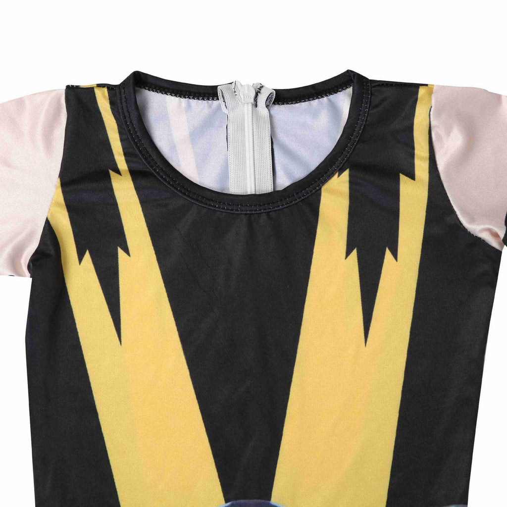 Kids Scorpion Costume Yellow Jumpsuit with Helmet 2pcs Set for Cosplay Themed Events