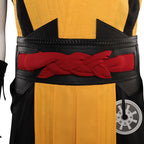 Men's Ninja Costume Yellow and Black Warrior Suit for Professional Cosplay Events and Halloween Parties