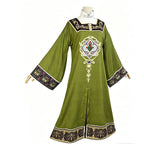 Women's Serpent Princess Costume Dark Green Tunic and Dress Medieval Outfit for Halloween Cosplay