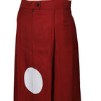 Men's TenSura Movie Benimaru Costume Red Tunic Skirt Suit for Cosplay Themed Party