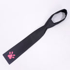 Women Nanally Costume Game Inspired Pink and Black Girls Uniform Set with Chest Cat Plush Toy for Fans Cosplay