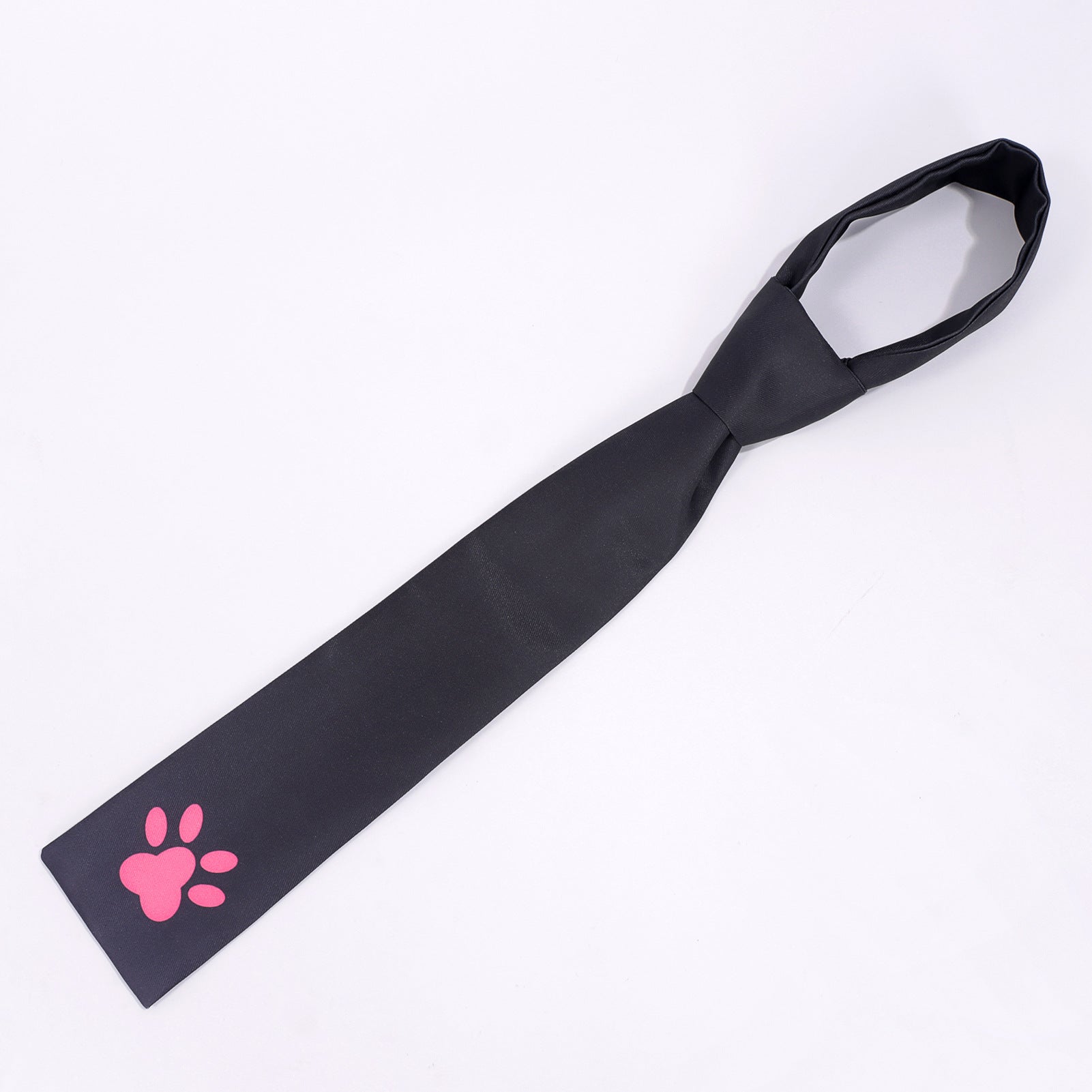 Women Nanally Costume Game Inspired Pink and Black Girls Uniform Set with Chest Cat Plush Toy for Fans Cosplay