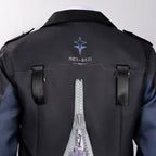 Mens NTE Zero Costume Black Cropped Jacket and Pants Cosplay Set for Dress Up Party
