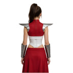 Female White and Red Superhero Uniform Alien Warrior Battle Suit for Comic Con Exhibition