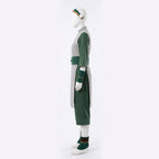 Toph Cosplay Costume Green Earthbending Suit with Hairband for Adults Kids Stage Performance