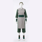 Toph Cosplay Costume Green Earthbending Suit with Hairband for Adults Kids Stage Performance