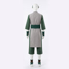 Toph Cosplay Costume Green Earthbending Suit with Hairband for Adults Kids Stage Performance