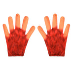 Kids Chapter 5 Red Monster Costume Horror Game Belly Mouth Jumpsuit Helmet and Gloves Set for Halloween Cosplay