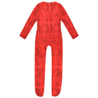 Kids Chapter 5 Red Monster Costume Horror Game Belly Mouth Jumpsuit Helmet and Gloves Set for Halloween Cosplay