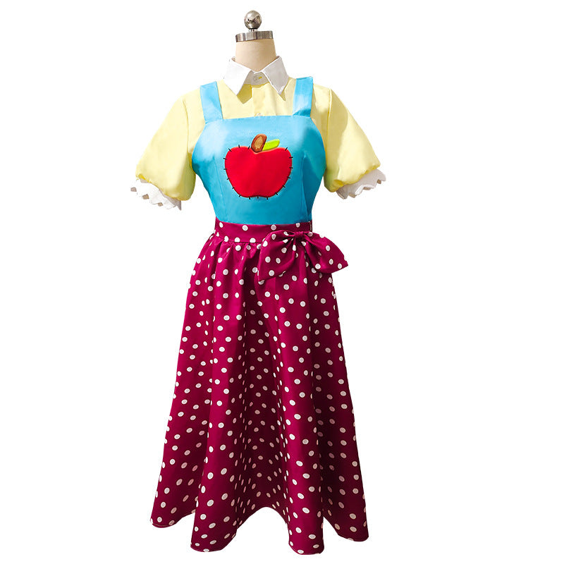 Scary Teacher Cosplay Costume Chapter 3 Yellow Vintage Shirt Vest and Skirt for Girls Women Halloween Cosplay