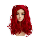 Red Princess Costume Queen of Hearts Daughter Metallic Shiny Jacket Shirt Pants 3pcs Suit for Dress-up Party