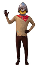 Yellow Medieval Knight Costume Funny Creature Jumpsuit Helmet 2pcs Suit for Cosplay Carnival