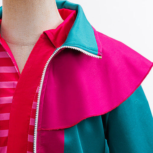 90s Retro Adventure Girl Costume Green Jacket Pants and Shirt 3pcs Set for Themed Parties