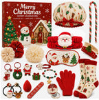 2026 Advent Calendar for Girls 24 Days Christmas Countdown Gift Box with Hair Accessories, Winter Socks, Gloves and More