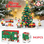 Christmas Advent Calendar 24 Days Countdown Building Block with LED Light for Boys and Girls
