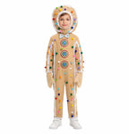 Kids Christmas Costumes Funny Candy Cane Gingerbread and Holiday Gift Box Dress-Up Outfits for Boys Girls School Stage Performance
