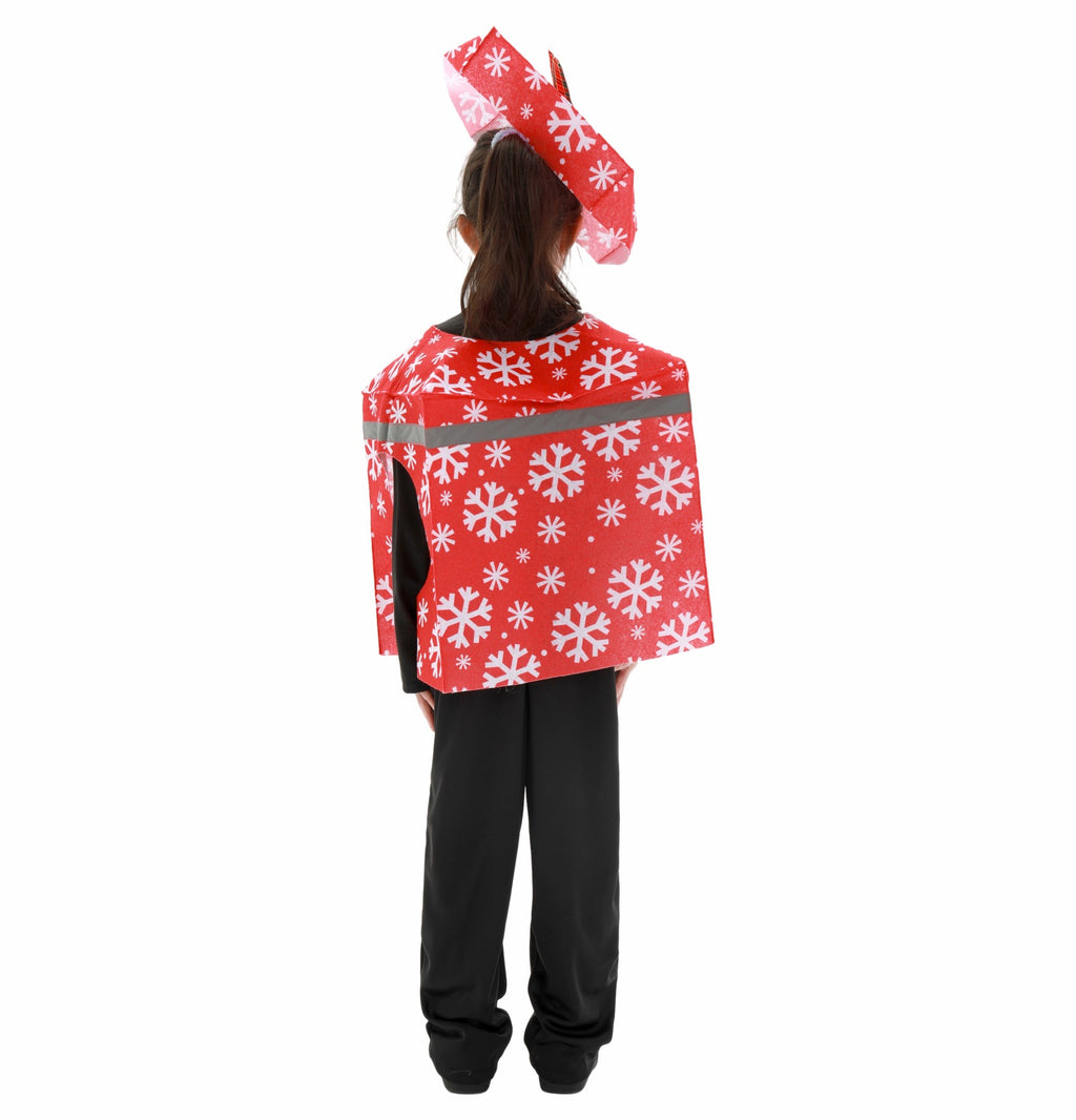 Kids Christmas Costumes Funny Candy Cane Gingerbread and Holiday Gift Box Dress-Up Outfits for Boys Girls School Stage Performance
