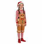 Kids Christmas Costumes Funny Candy Cane Gingerbread and Holiday Gift Box Dress-Up Outfits for Boys Girls School Stage Performance