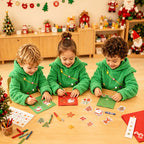 Toddler Kids Christmas Costume Green Hodded Xmas Sweatshit and Pants 2pcs Suit for Party School Performance