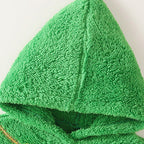 Toddler Kids Christmas Costume Green Hodded Xmas Sweatshit and Pants 2pcs Suit for Party School Performance