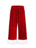 Adult Santa Costume Unisex Mrs Santa Claus Outfit with Hat Beard Belt and Gloves for Christmas Party