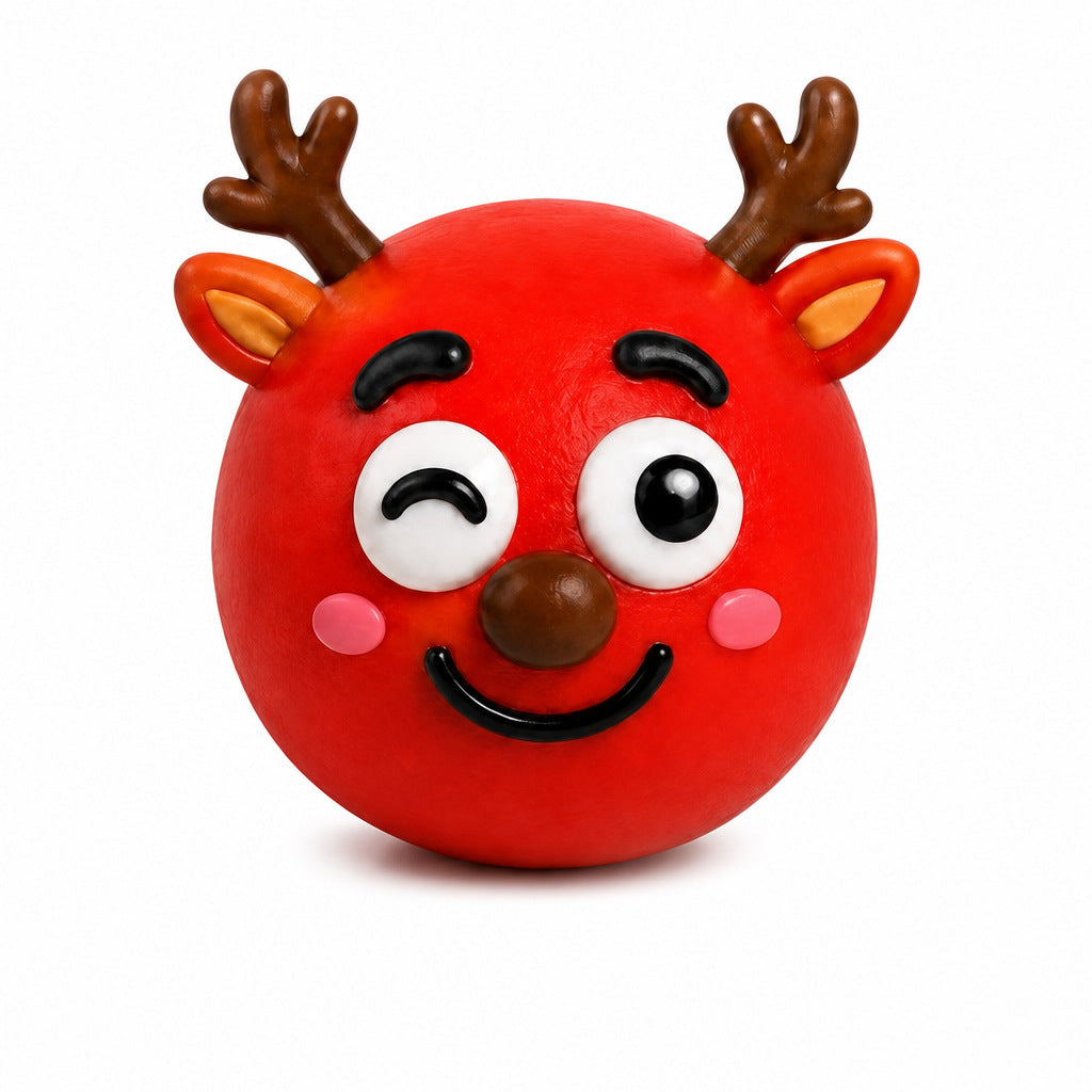 Christmas Squishy Toy 3 Pack Random Holiday Sensory Stress Balls Soft DIY Fidget Toys for Stocking Stuffers and Gifts