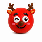Christmas Squishy Toy 3 Pack Random Holiday Sensory Stress Balls Soft DIY Fidget Toys for Stocking Stuffers and Gifts