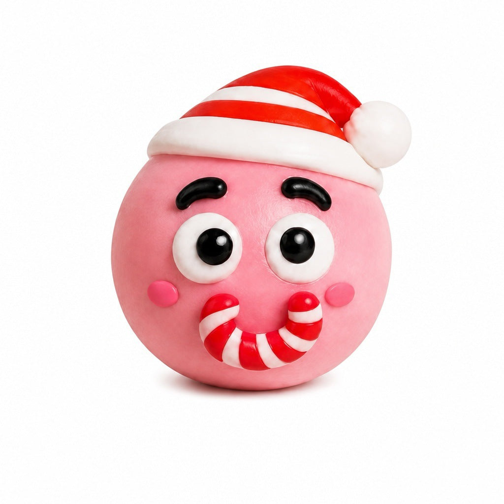 Christmas Squishy Toy 3 Pack Random Holiday Sensory Stress Balls Soft DIY Fidget Toys for Stocking Stuffers and Gifts