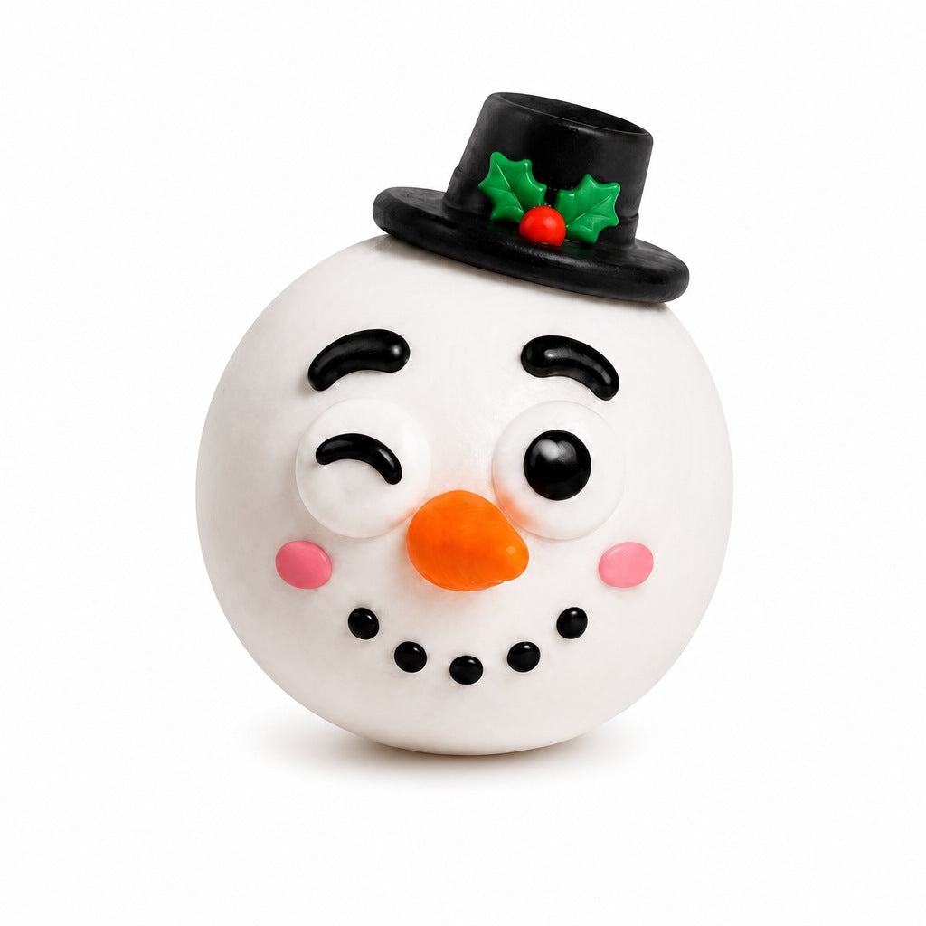 Christmas Squishy Toy 3 Pack Random Holiday Sensory Stress Balls Soft DIY Fidget Toys for Stocking Stuffers and Gifts