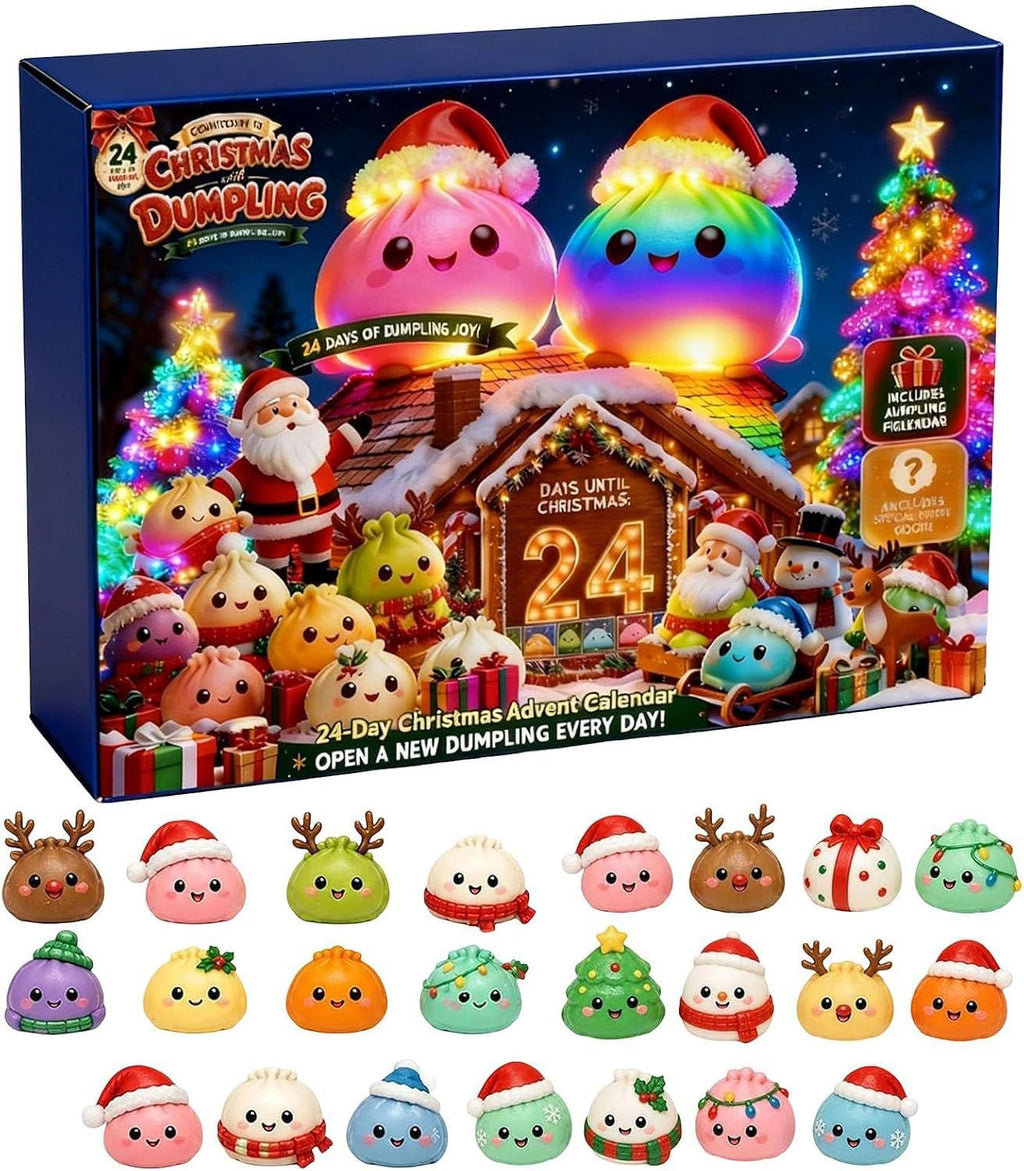 Christmas Advent Calendar 2026 Squishy Toys Countdown Blind Box with 24 Unique Sensory Fidget Squeeze Toys