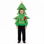 Kids Christmas Tree Hoodie Zip Up Jacket Cute Sweatshirt for Christmas Party
